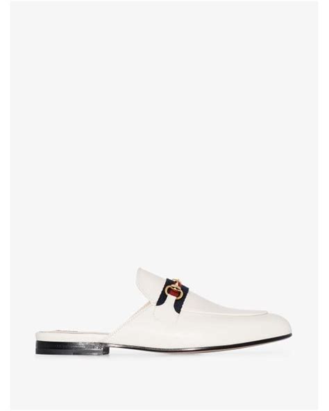 gucci slippers with red snake white|Gucci princetown striped slippers.